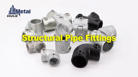 Malleable Iron Handrail Key Structural Connectors Iron Pipe Clamp Fittings