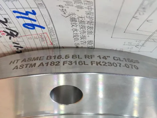 A182 F11 F22 F5 F91 Alloy Steel Blind Flange